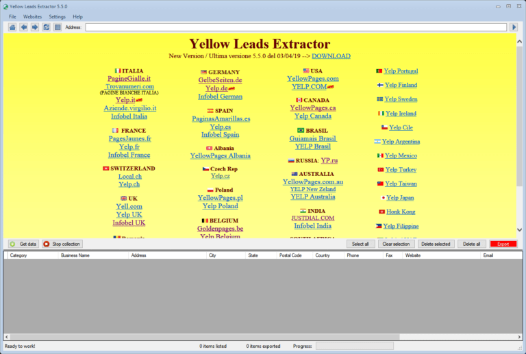 Yellow Leads Extractor by MUT Enterprises
